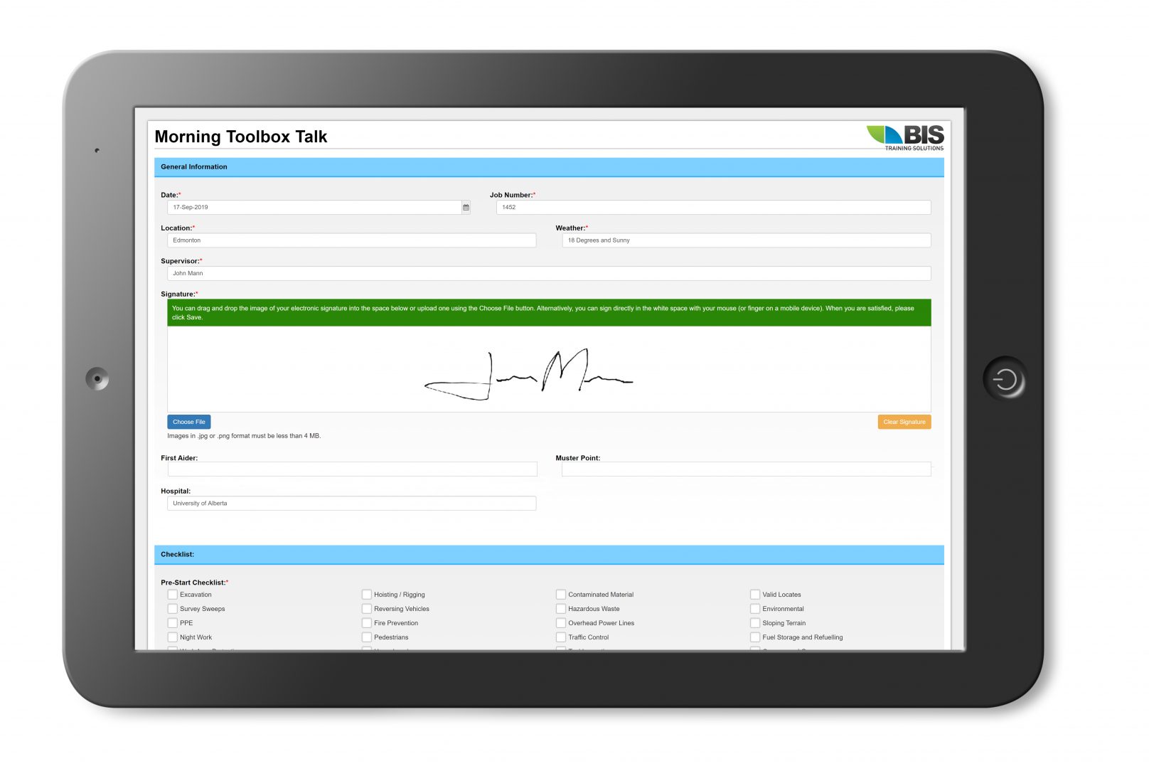 Online Toolbox Talk Software Tailgate Talk Software