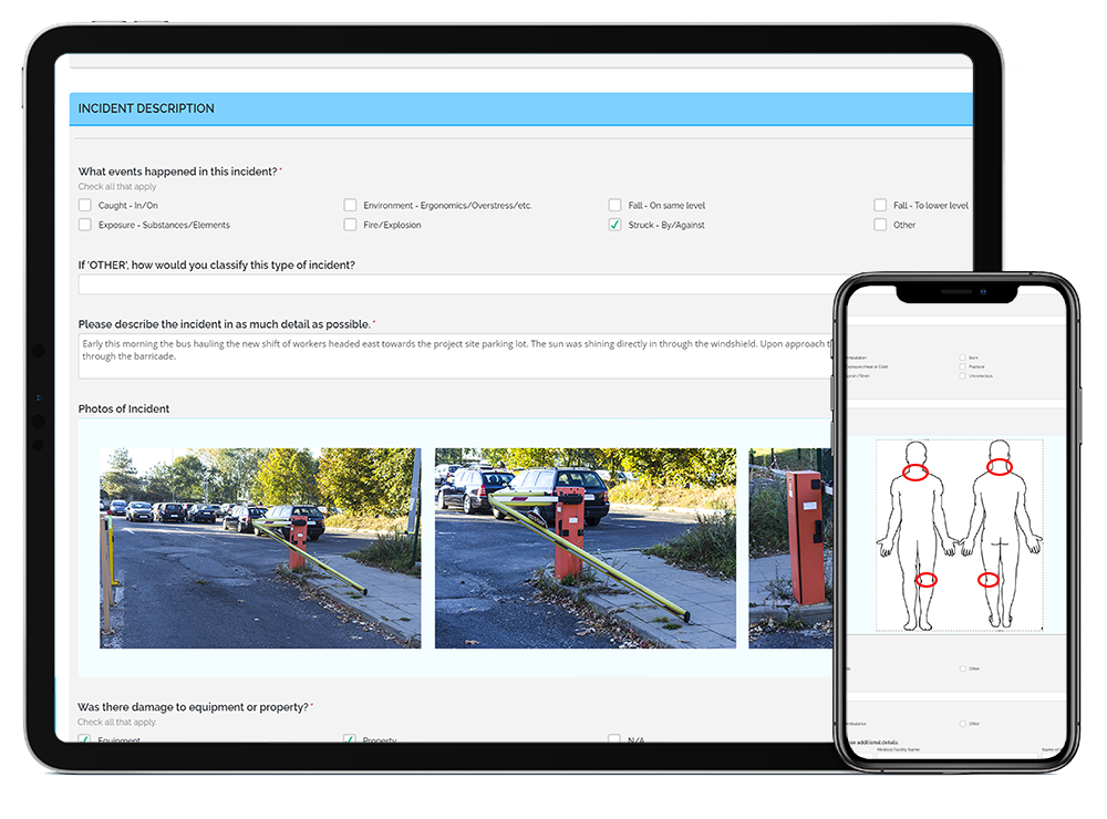 Incident Management Software on a Tablet