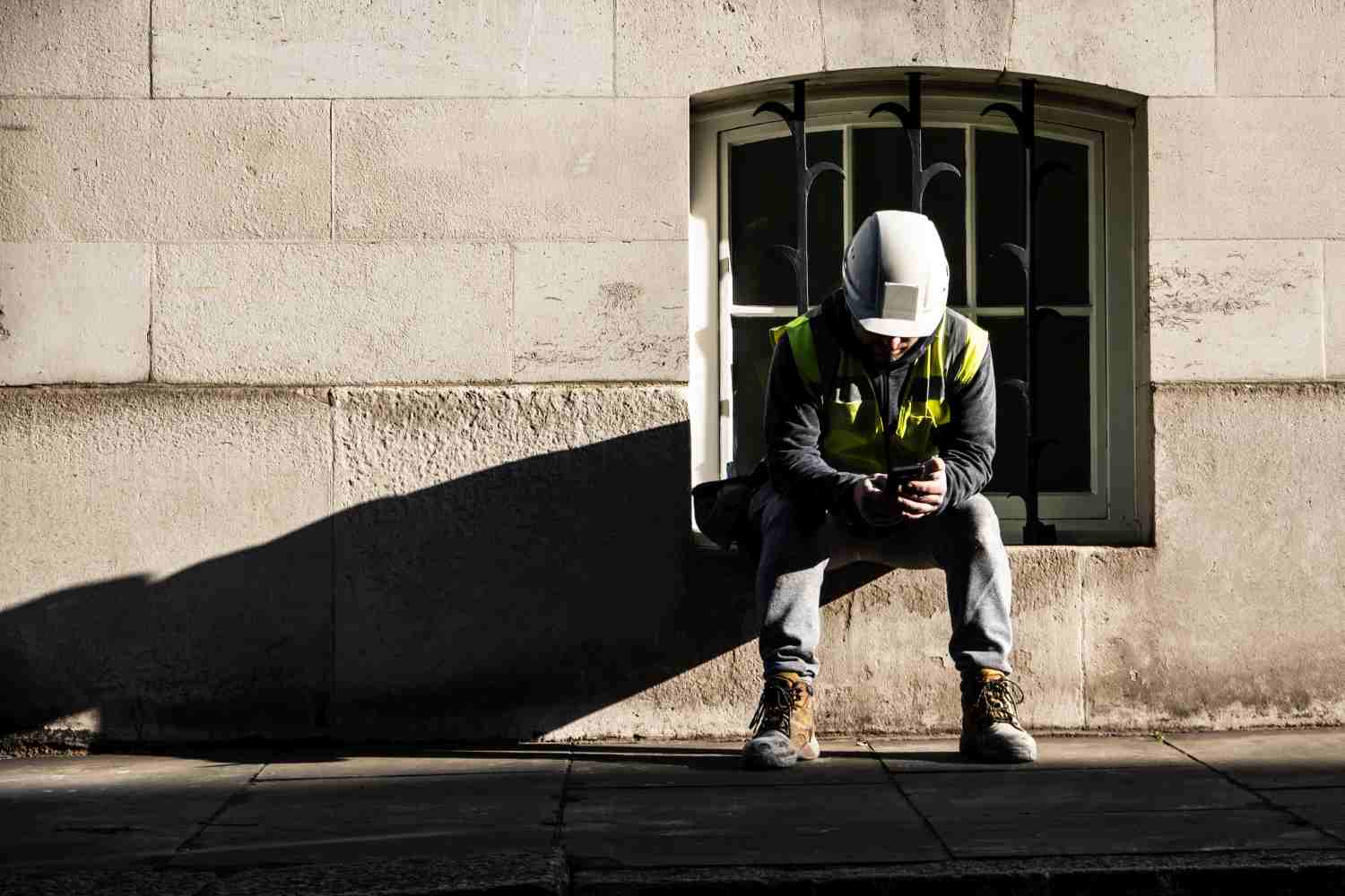 Employee takes a break due to mental health issues and contemplates his problems. 